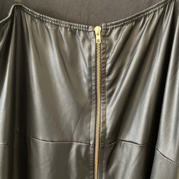 FashionNova plus size 1X black pleather jumpsuit - Picture 9 of 10